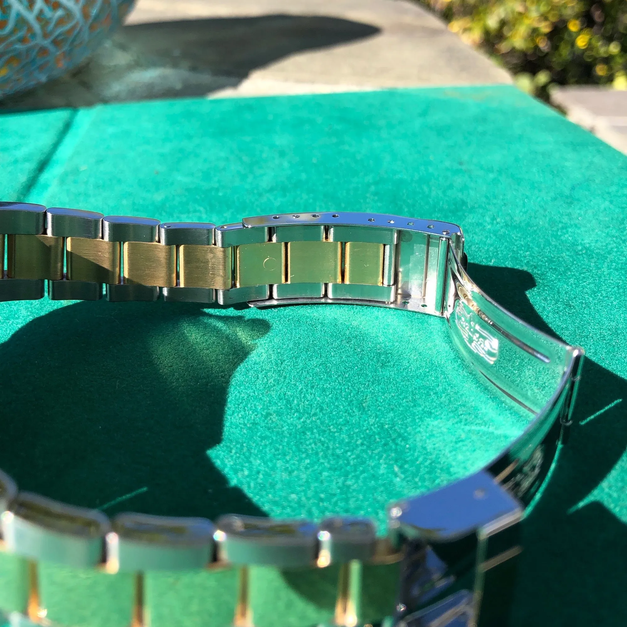 2004 Rolex Submariner Date 16613 Serti Two Tone Stainless Steel Gold Diamond Champange Sapphire Wristwatch Box Papers