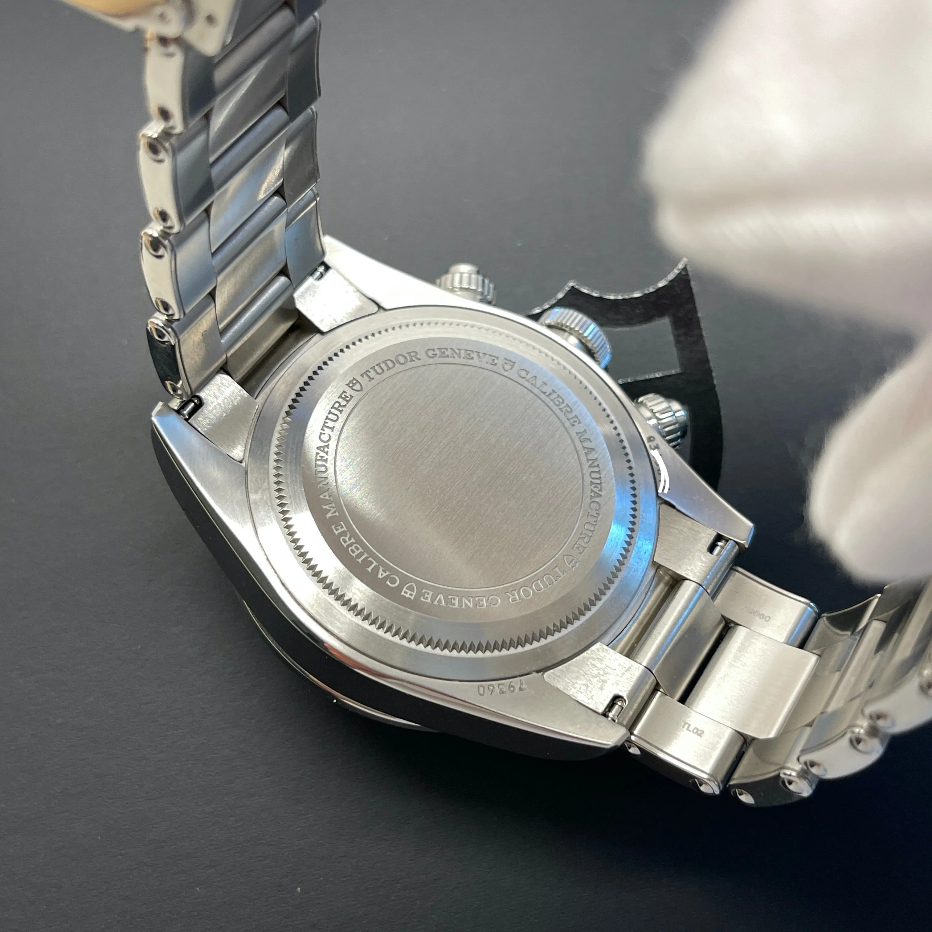 2021 Tudor Black Bay 79360N White Panda Chronograph Automatic Wristwatch Box Papers