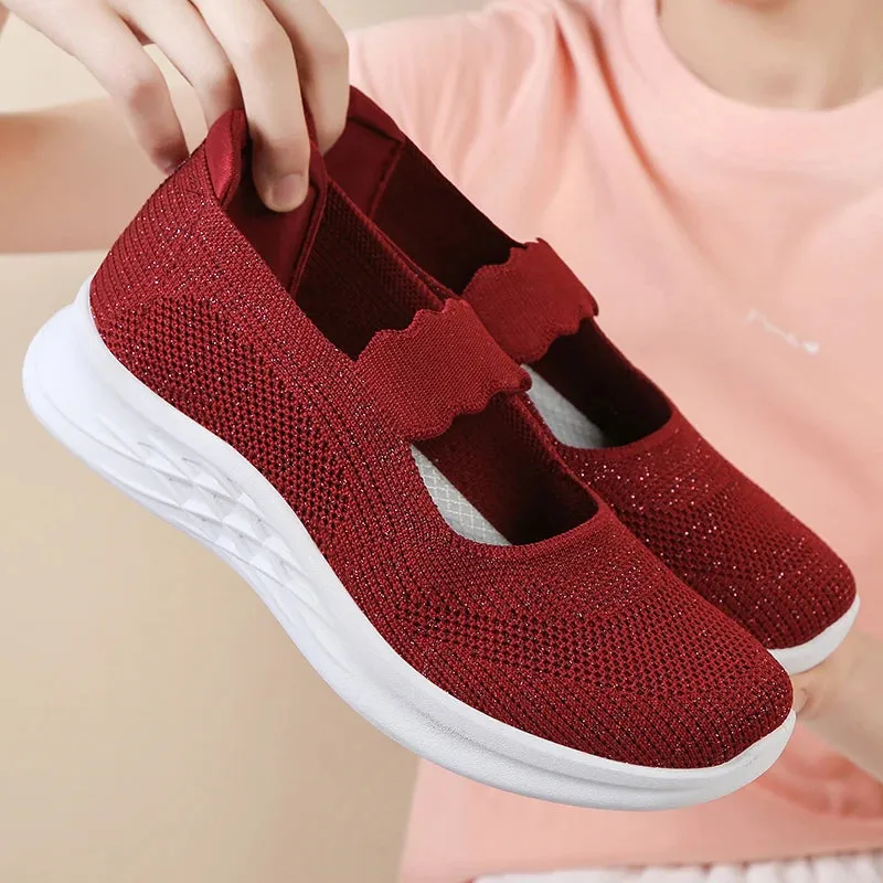 2025 Summer Women's Lightweight Walking Shoes – Breathable, Non-Slip & Comfortable | Ideal for Moms & Pregnant Women