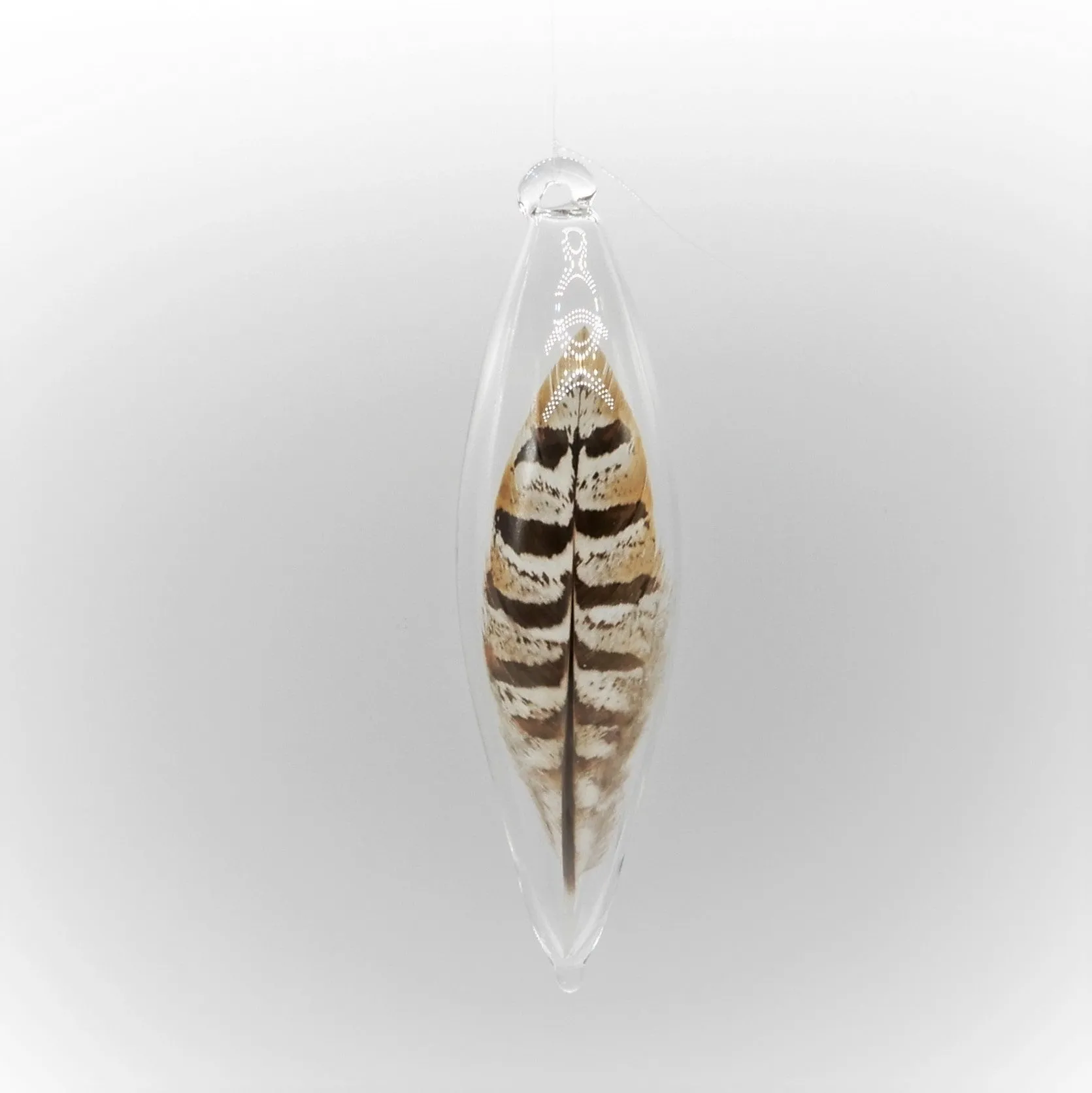 6" Feather Ornament