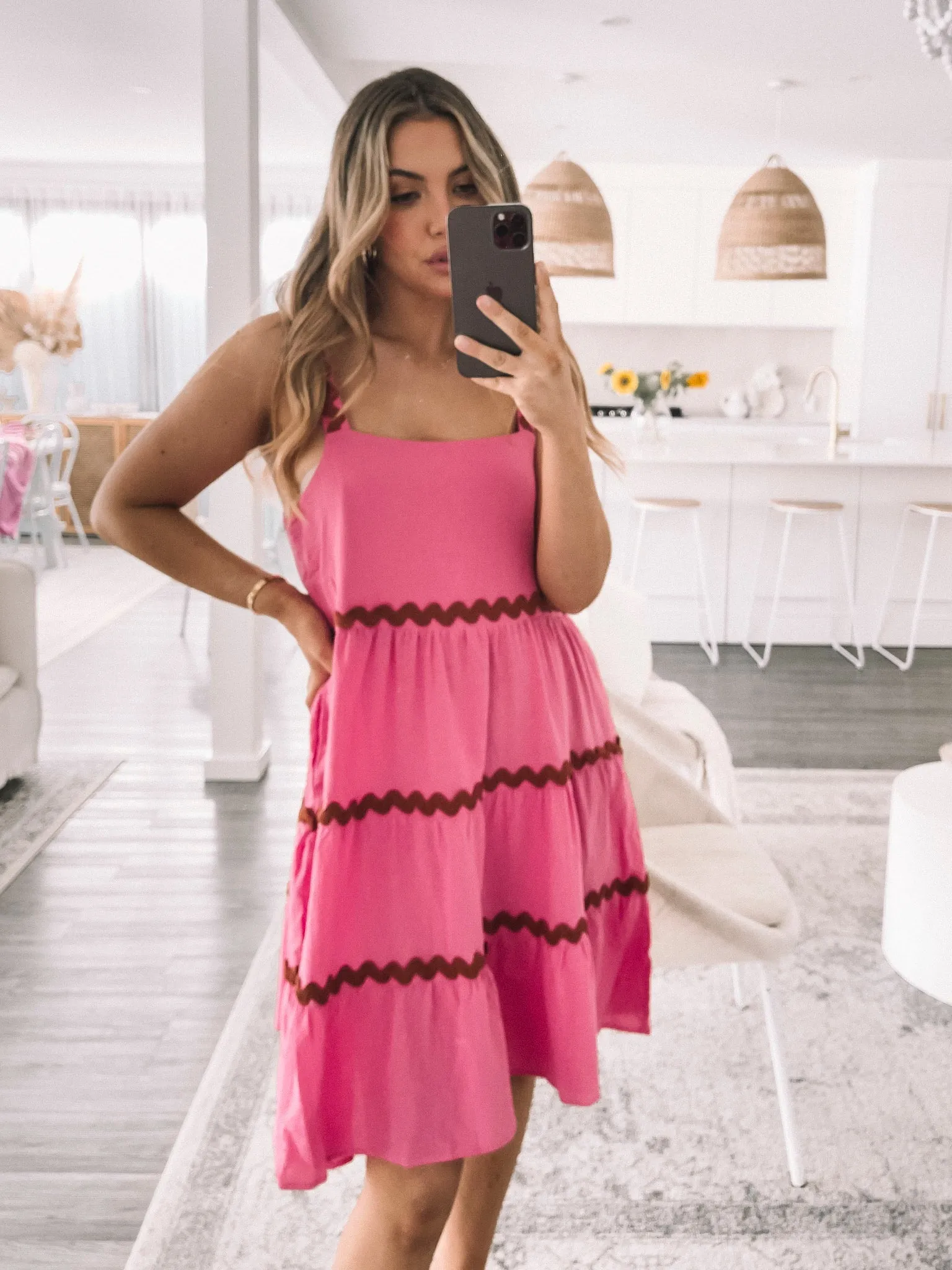 Adalline Dress - Pink Multi