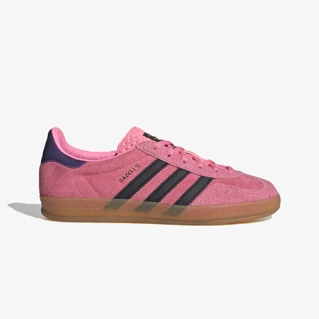 Adidas Originals | GAZELLE INDOOR  { PINK/CORE BLACK/PURPLE