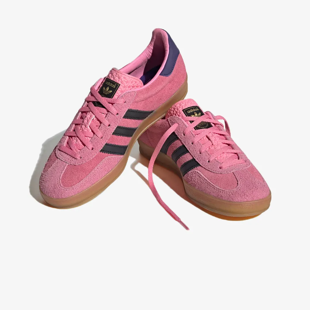 Adidas Originals | GAZELLE INDOOR  { PINK/CORE BLACK/PURPLE