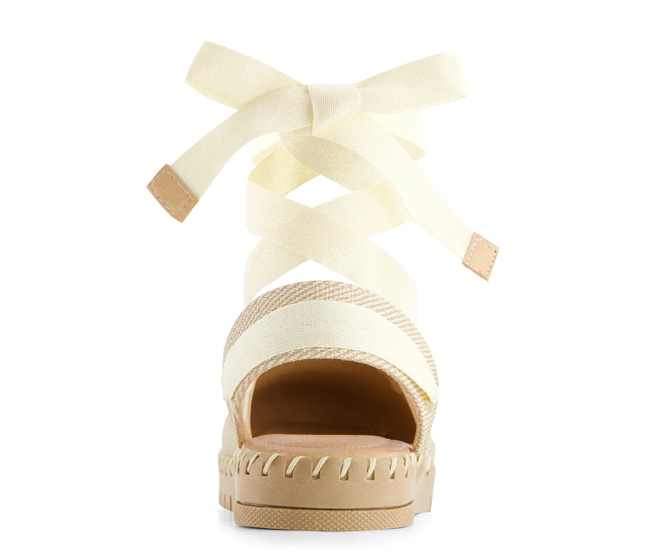 Andrea Women's Textile Ribbon Lace Flats 65286