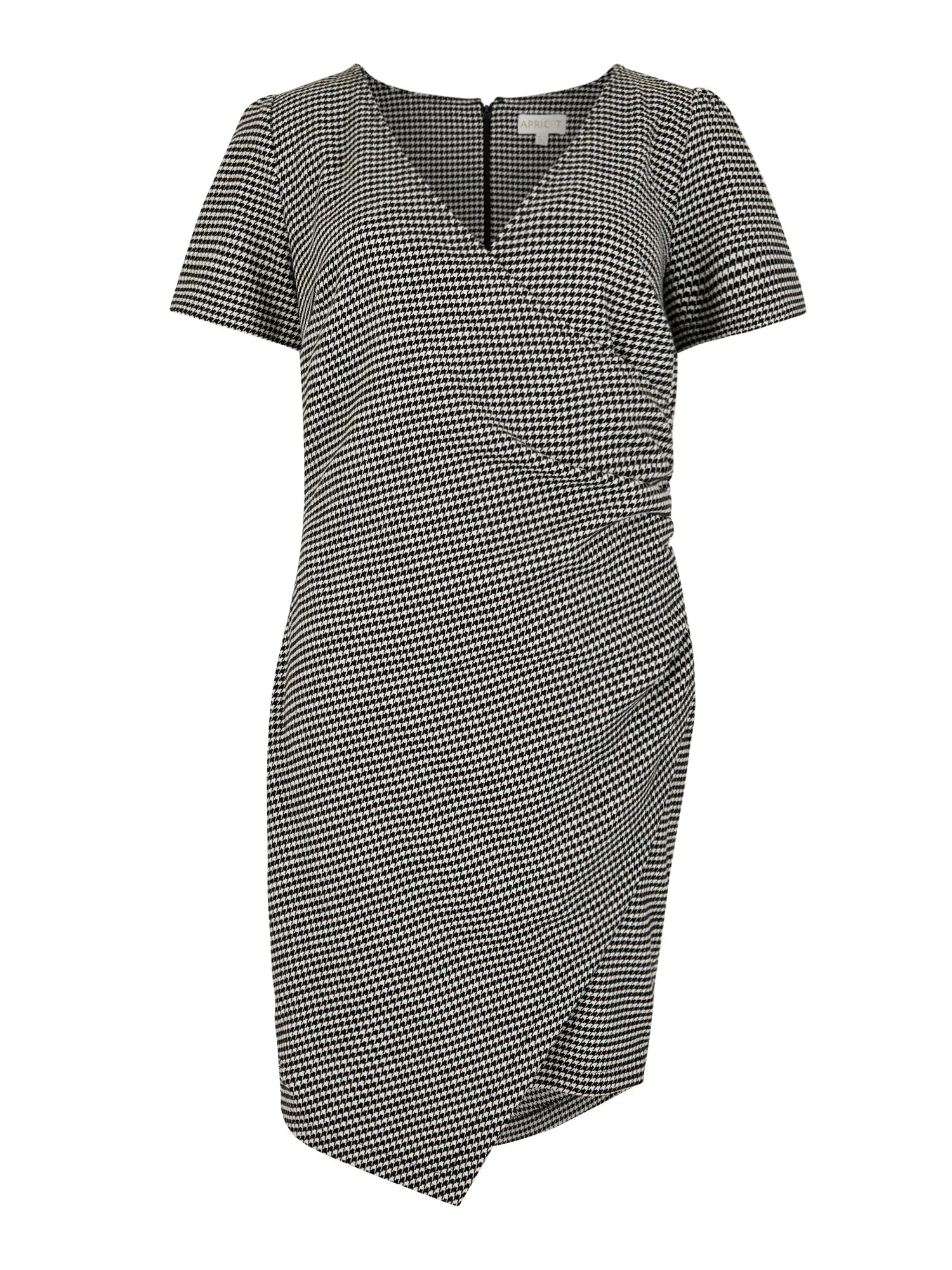Apricot Dogtooth Dress FINAL SALE