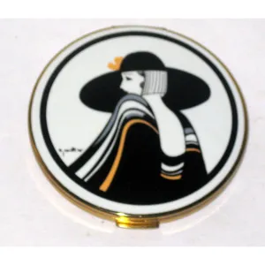 Art Deco Lady Compact By Stratton
