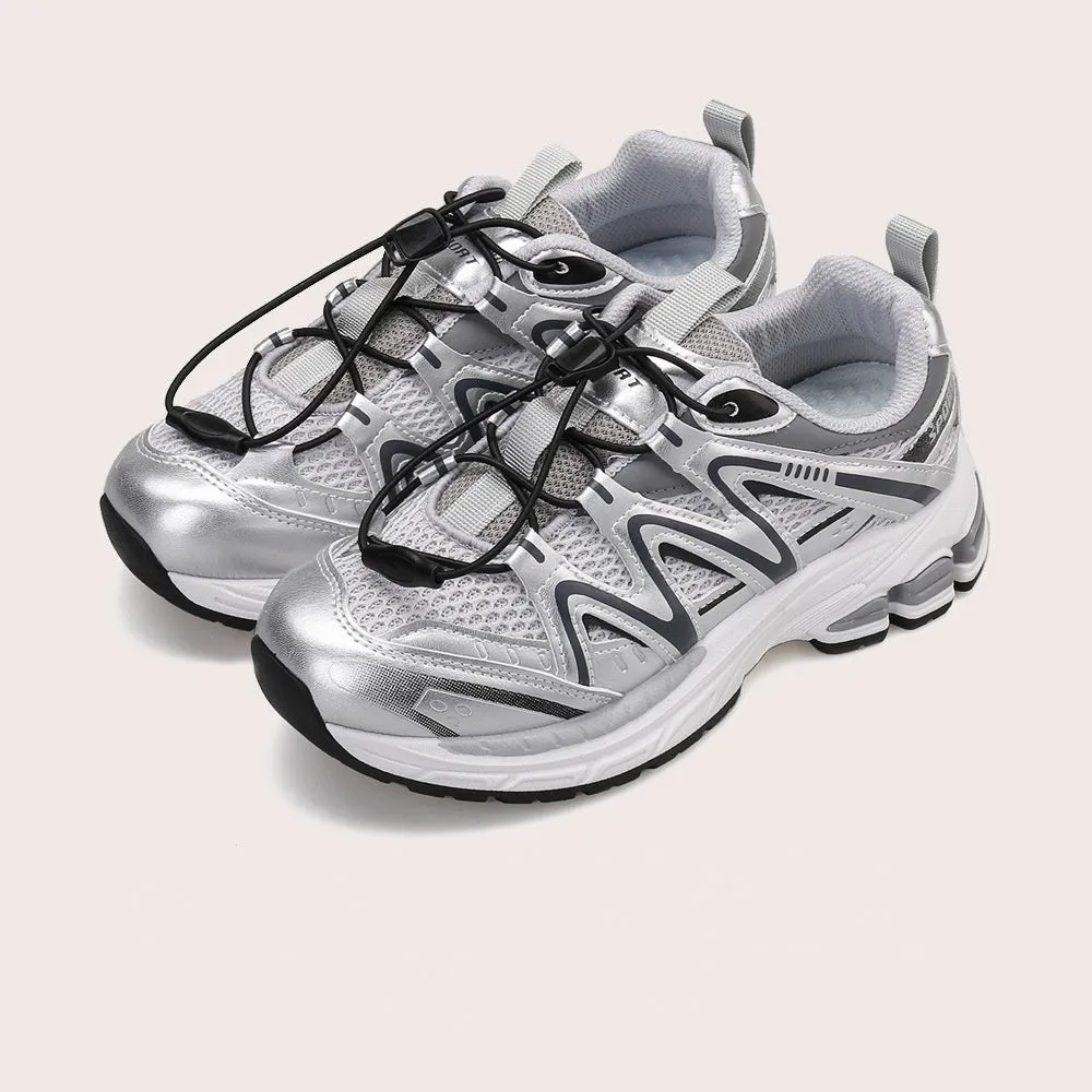 Athletic Shoes - Elastic Lock Laces Mesh Breathable Athletic