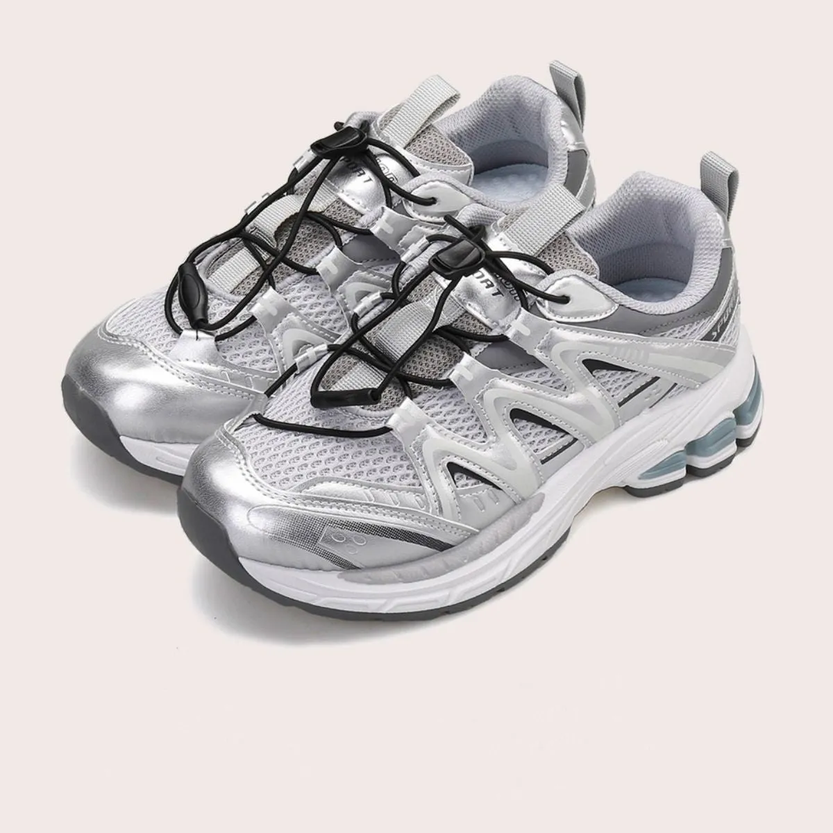 Athletic Shoes - Elastic Lock Laces Mesh Breathable Athletic