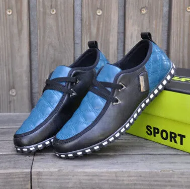 Autumn And Winter Fashion Men Shoes Casual Shoes Men Flats Shoes Men Lacing Cotton Padded Flats PU Plus Size