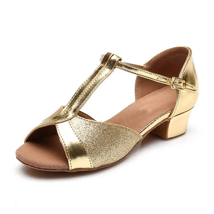 Ballroom Salsa tango latin dance shoes women Brands low heels dancing for kids girls womens children ladies shoe