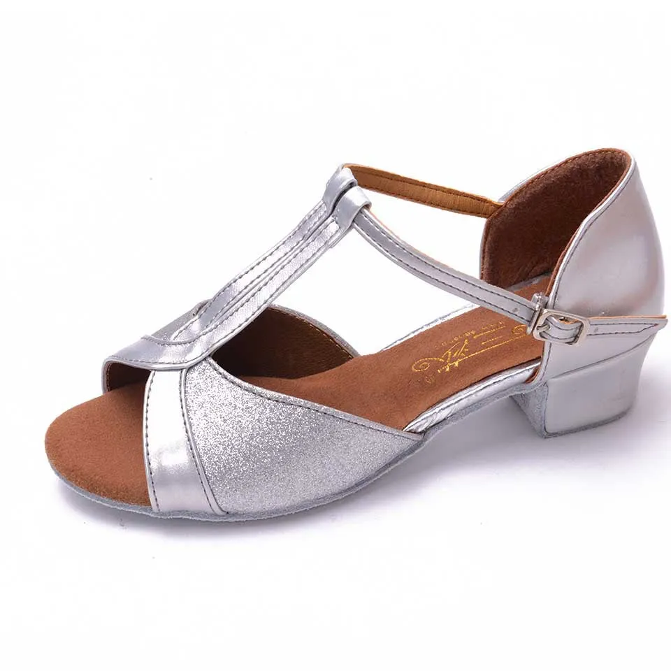 Ballroom Salsa tango latin dance shoes women Brands low heels dancing for kids girls womens children ladies shoe
