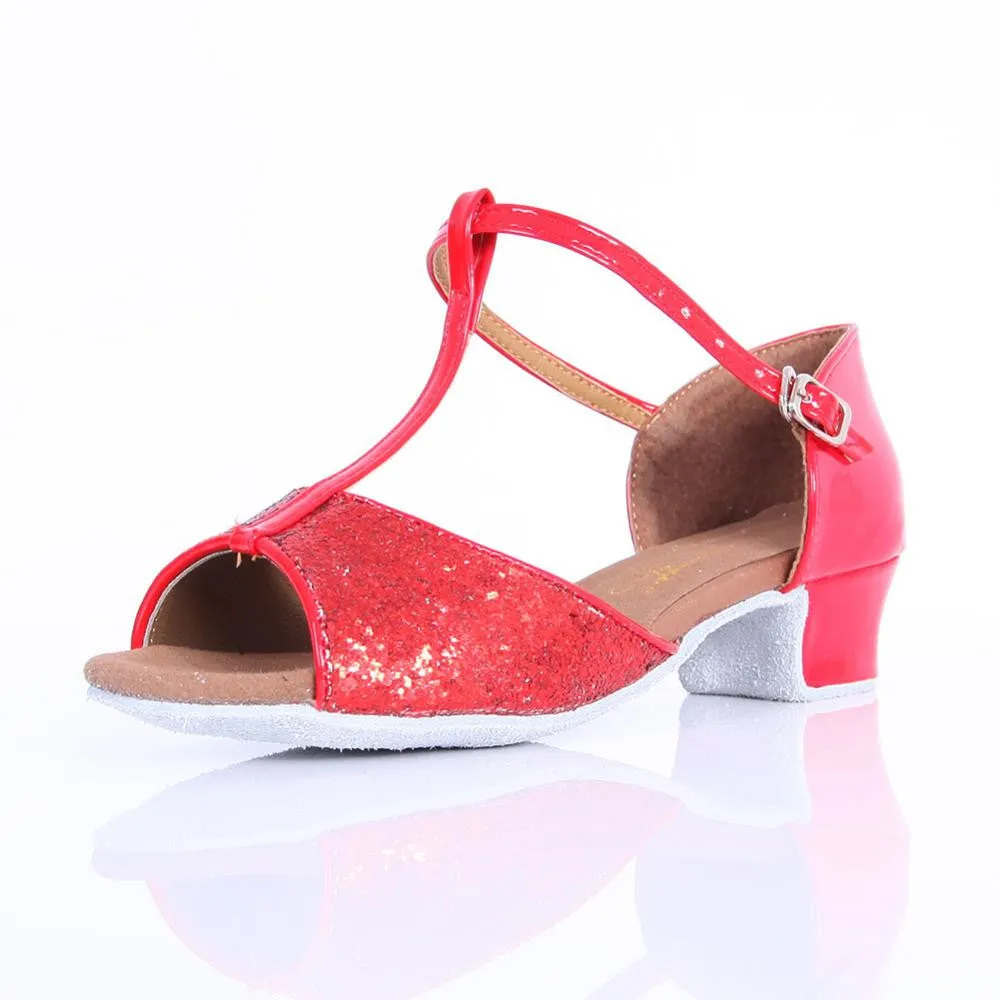 Ballroom Salsa tango latin dance shoes women Brands low heels dancing for kids girls womens children ladies shoe