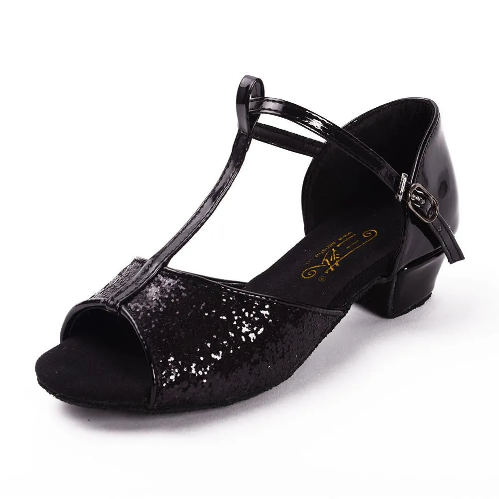 Ballroom Salsa tango latin dance shoes women Brands low heels dancing for kids girls womens children ladies shoe