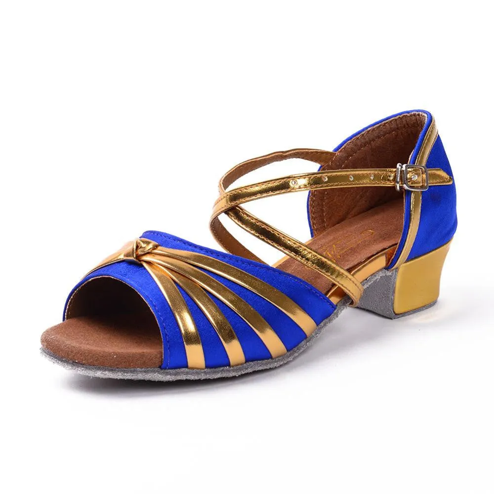Ballroom Salsa tango latin dance shoes women Brands low heels dancing for kids girls womens children ladies shoe