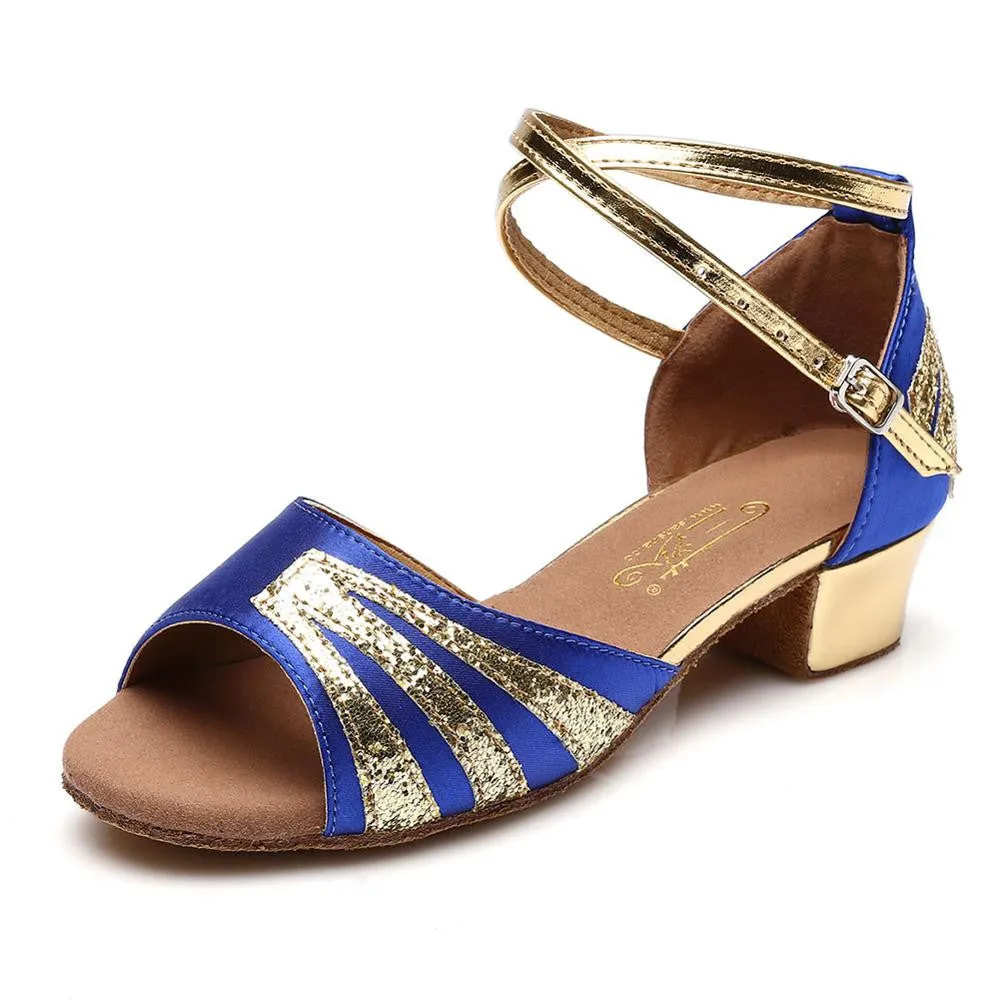 Ballroom Salsa tango latin dance shoes women Brands low heels dancing for kids girls womens children ladies shoe