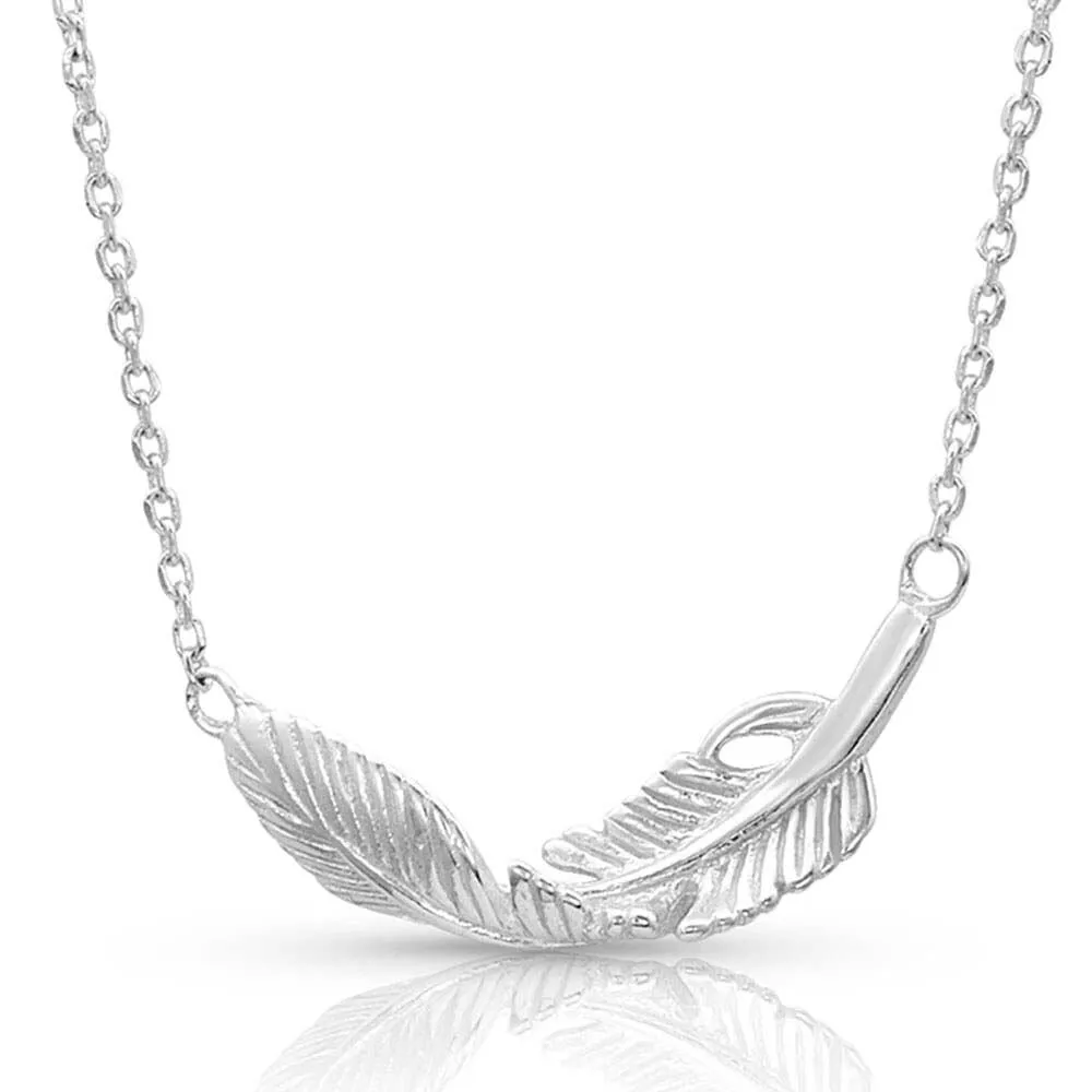 BGNC4493 Necklace - Turning Feather
