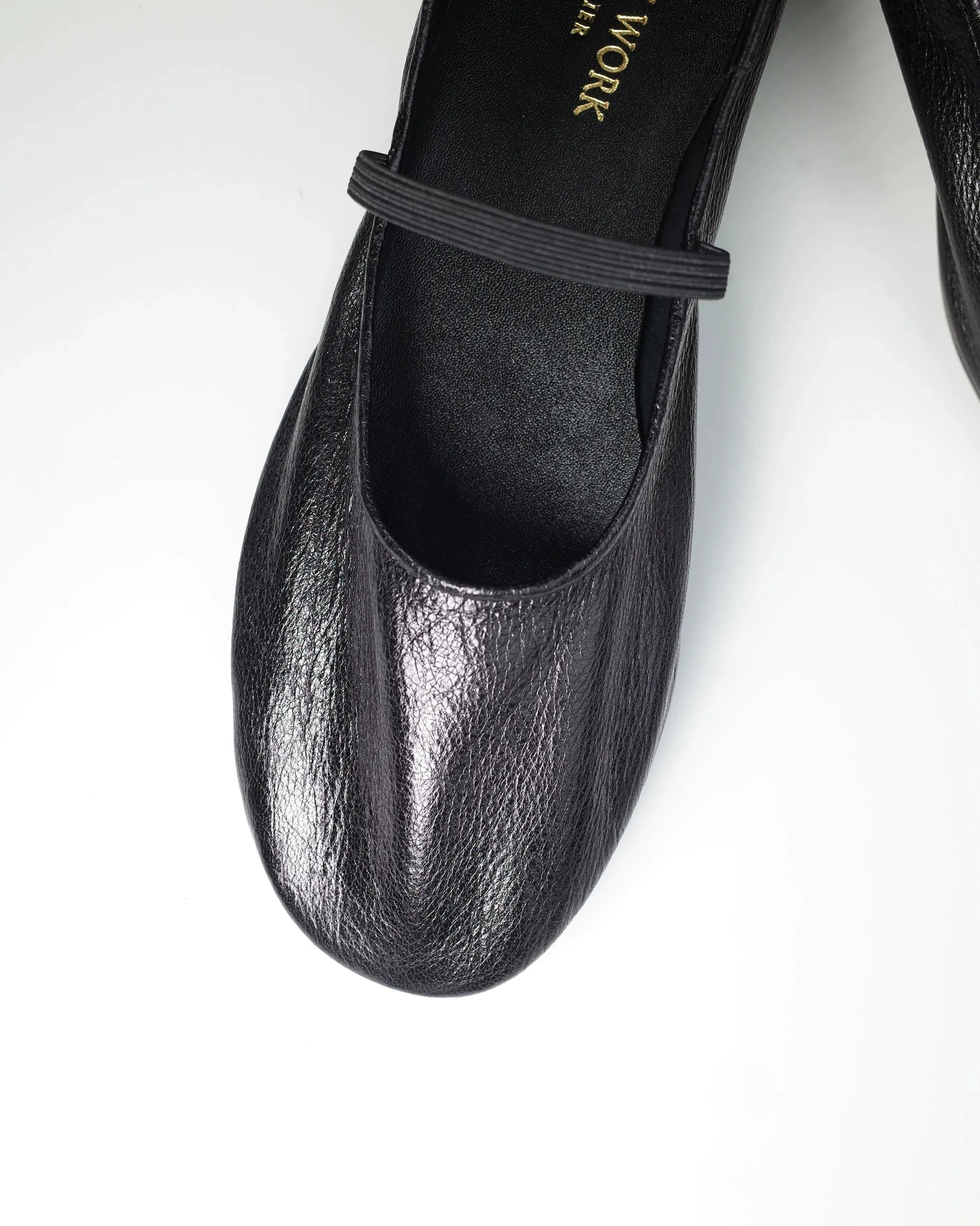 Black Mary Jane Flats