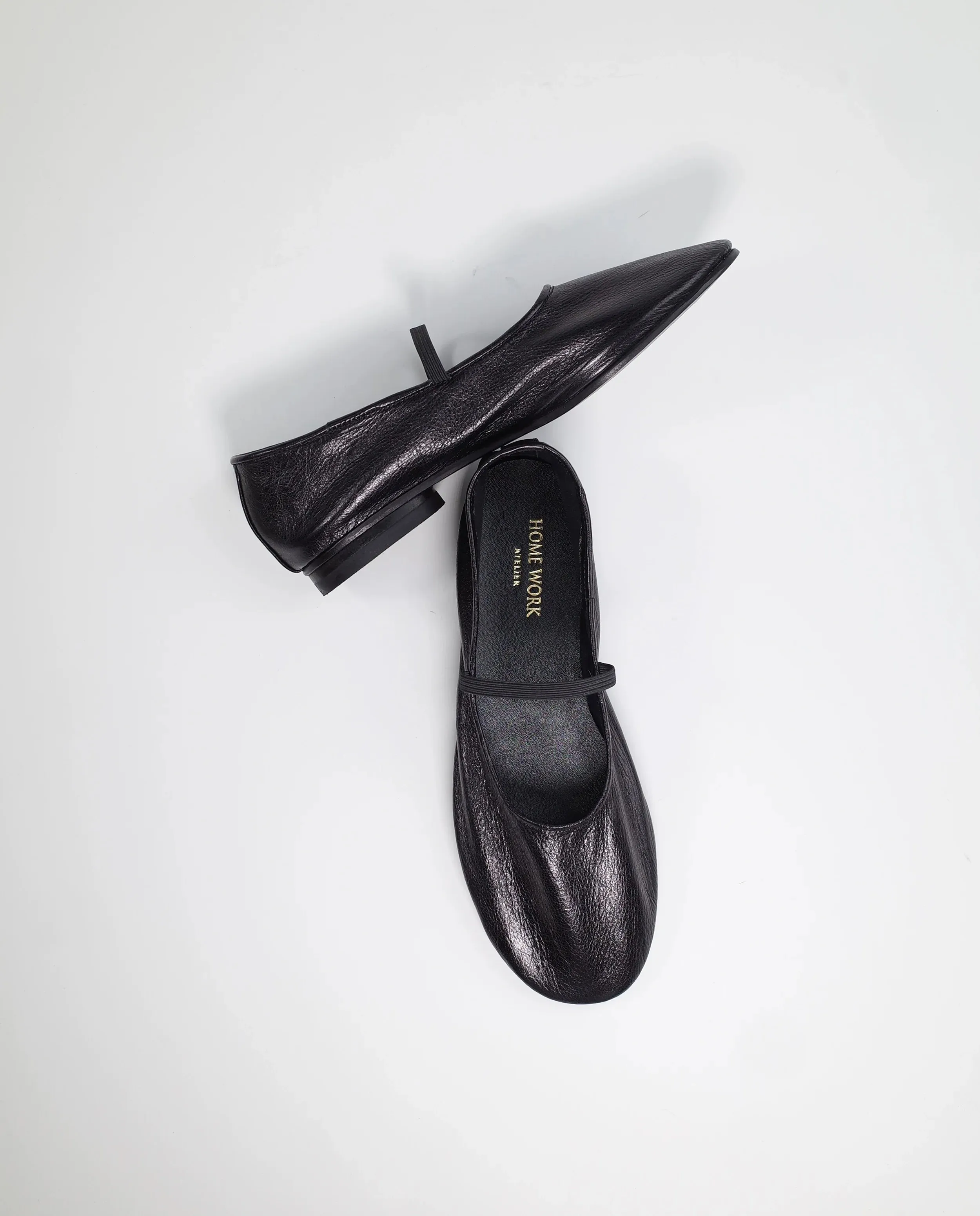 Black Mary Jane Flats