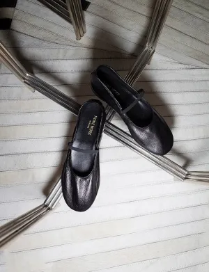 Black Mary Jane Flats
