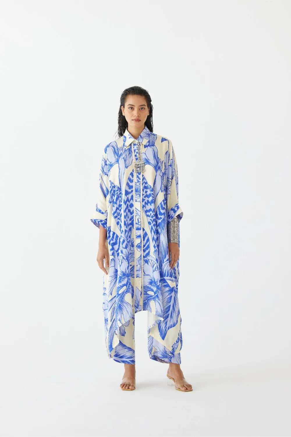 BLUE  APHRODITE KIMONO & PANTS