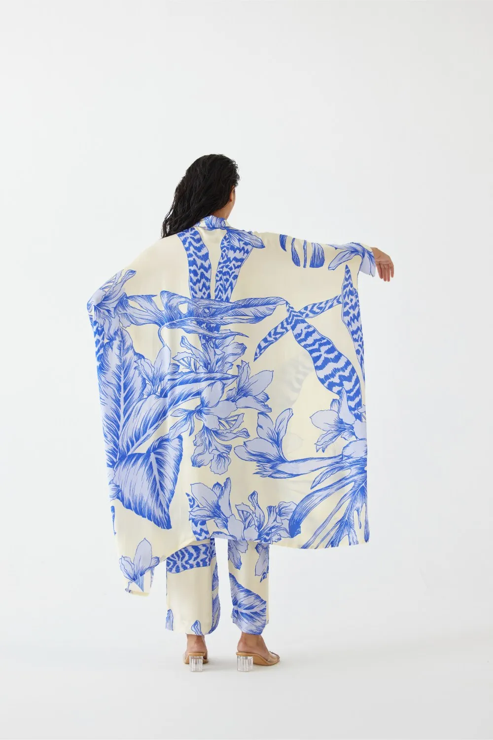 BLUE  APHRODITE KIMONO & PANTS