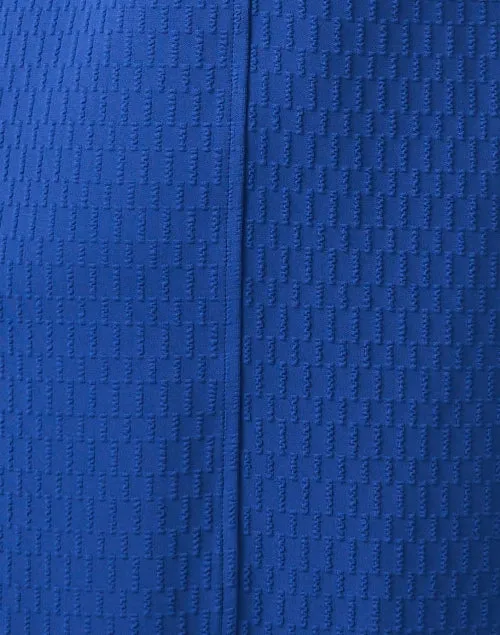 Blue Knit Shift Dress