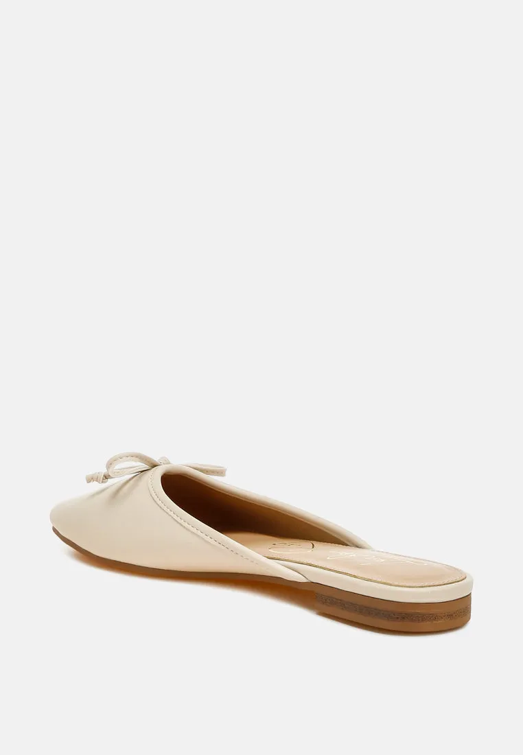 Bow Slip-On Flat Mules By RAG