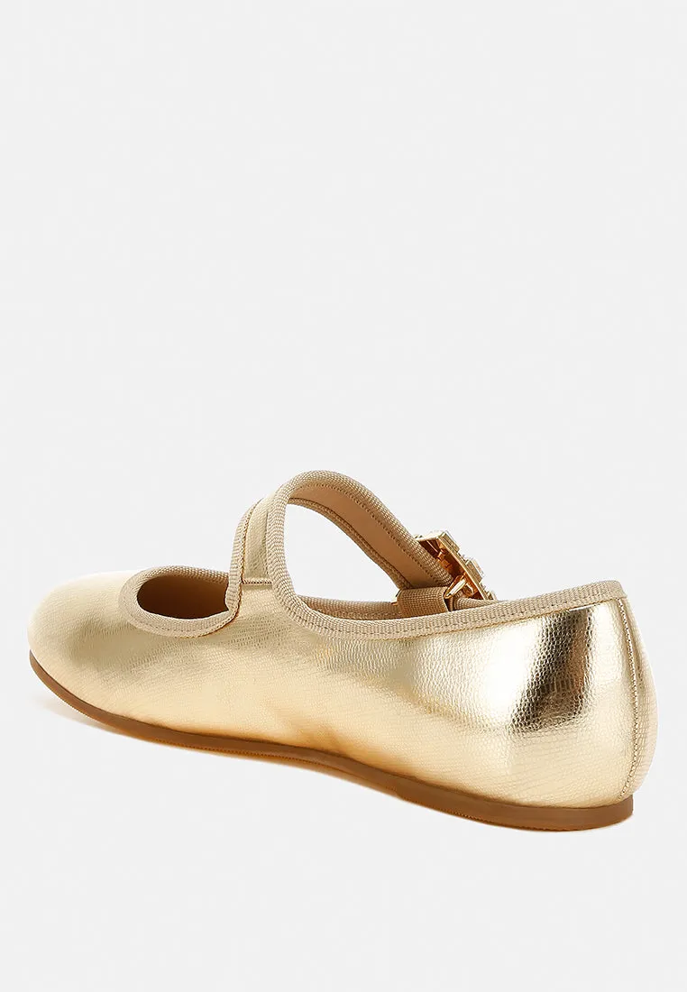 Brooch Mary Jane Sandals by RUW