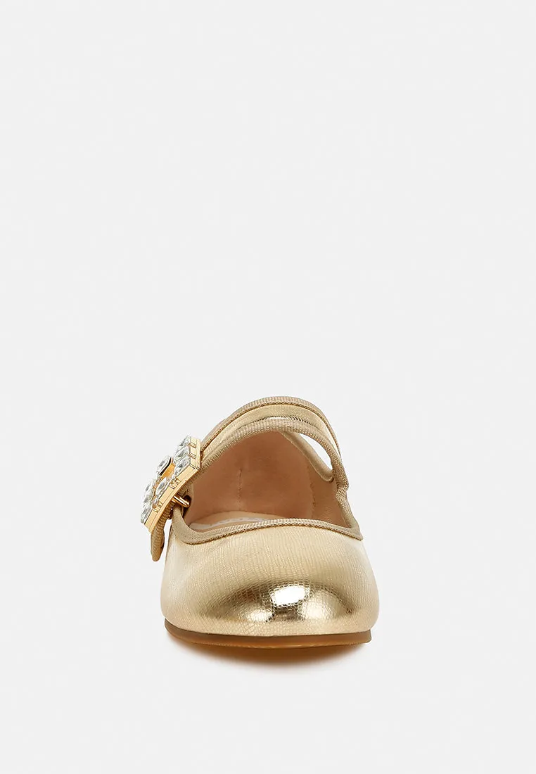 Brooch Mary Jane Sandals by RUW