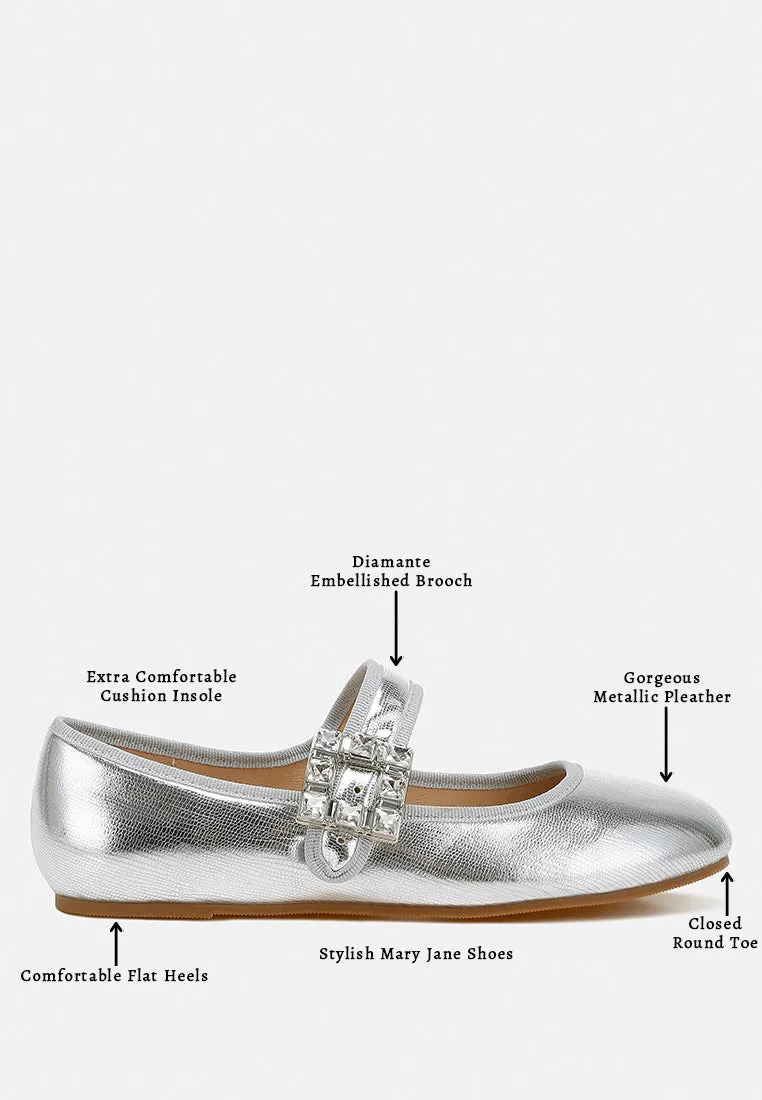 Brooch Mary Jane Sandals by RUW