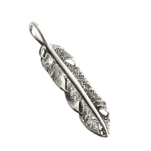 BWL Graffiti Feather Pendant