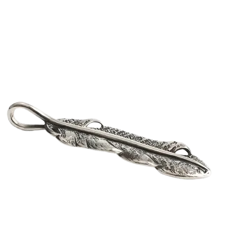 BWL Graffiti Feather Pendant
