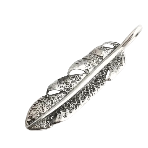 BWL Graffiti Feather Pendant