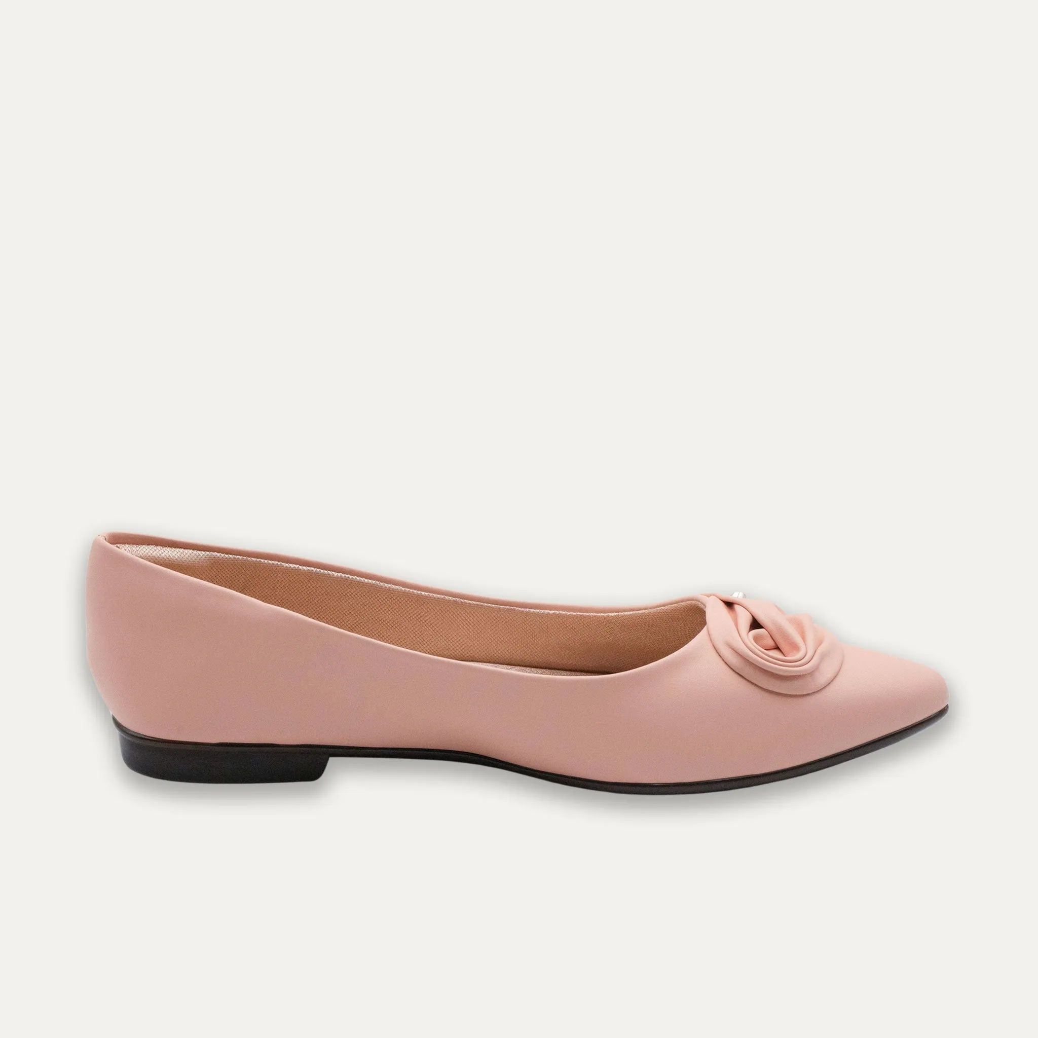 Carmen Apricot Pointed Toe Flats