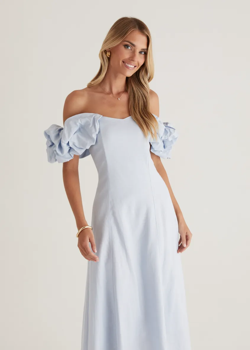 Celtic Midi Dress - Powder Blue