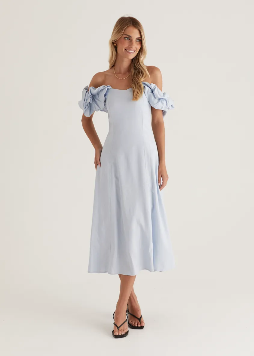 Celtic Midi Dress - Powder Blue