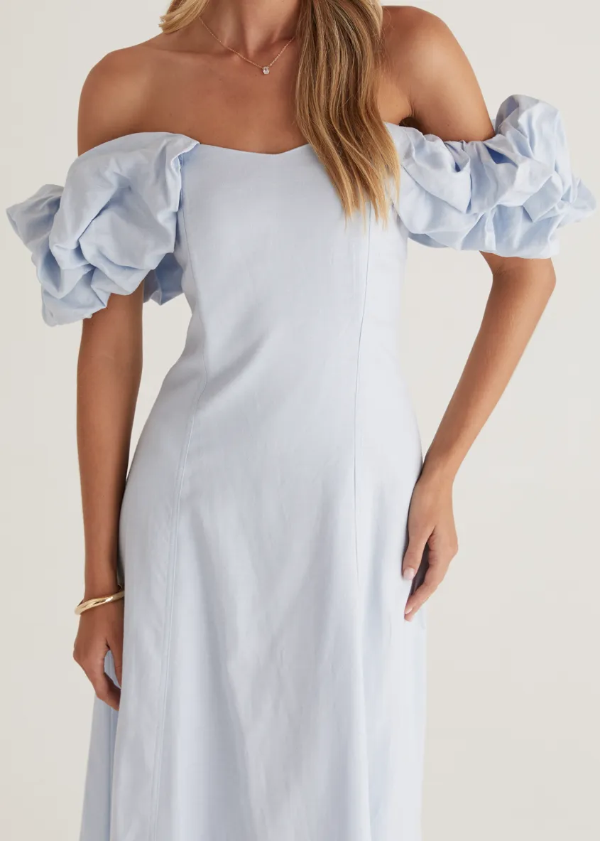 Celtic Midi Dress - Powder Blue
