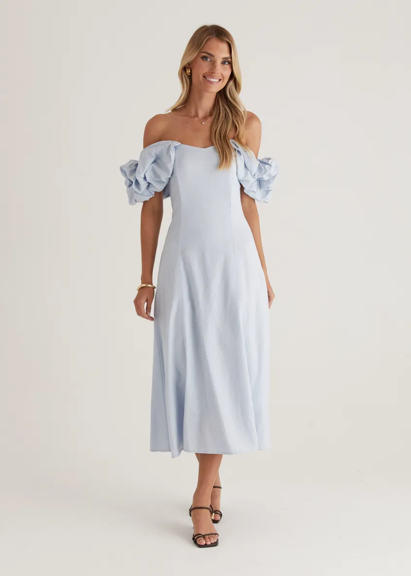 Celtic Midi Dress - Powder Blue