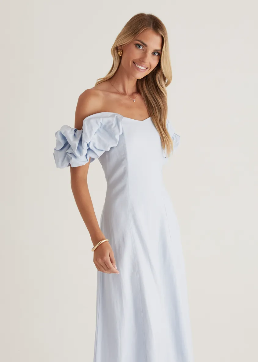 Celtic Midi Dress - Powder Blue