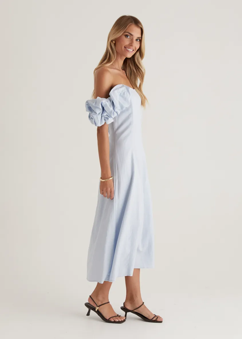 Celtic Midi Dress - Powder Blue