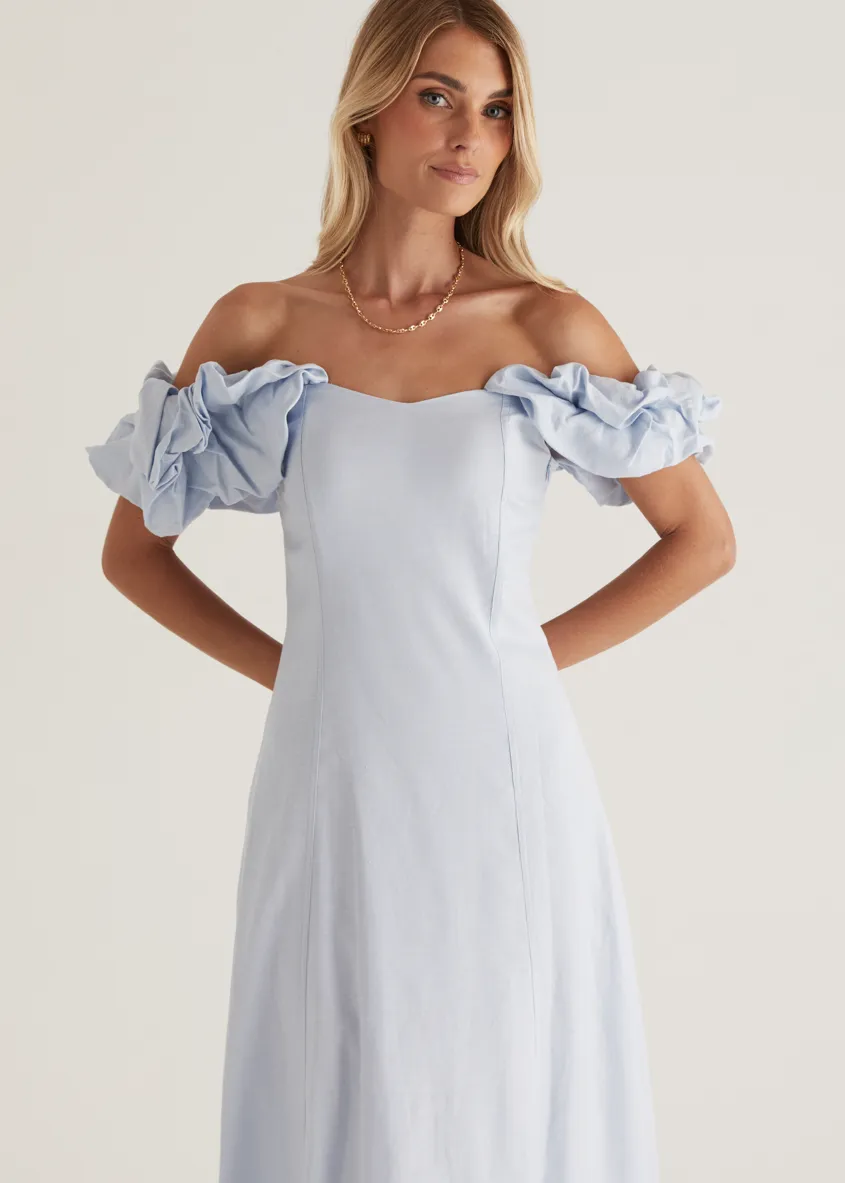 Celtic Midi Dress - Powder Blue