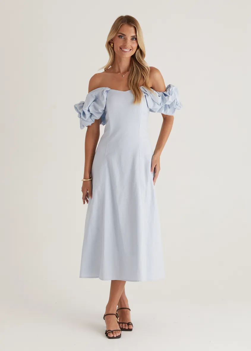 Celtic Midi Dress - Powder Blue