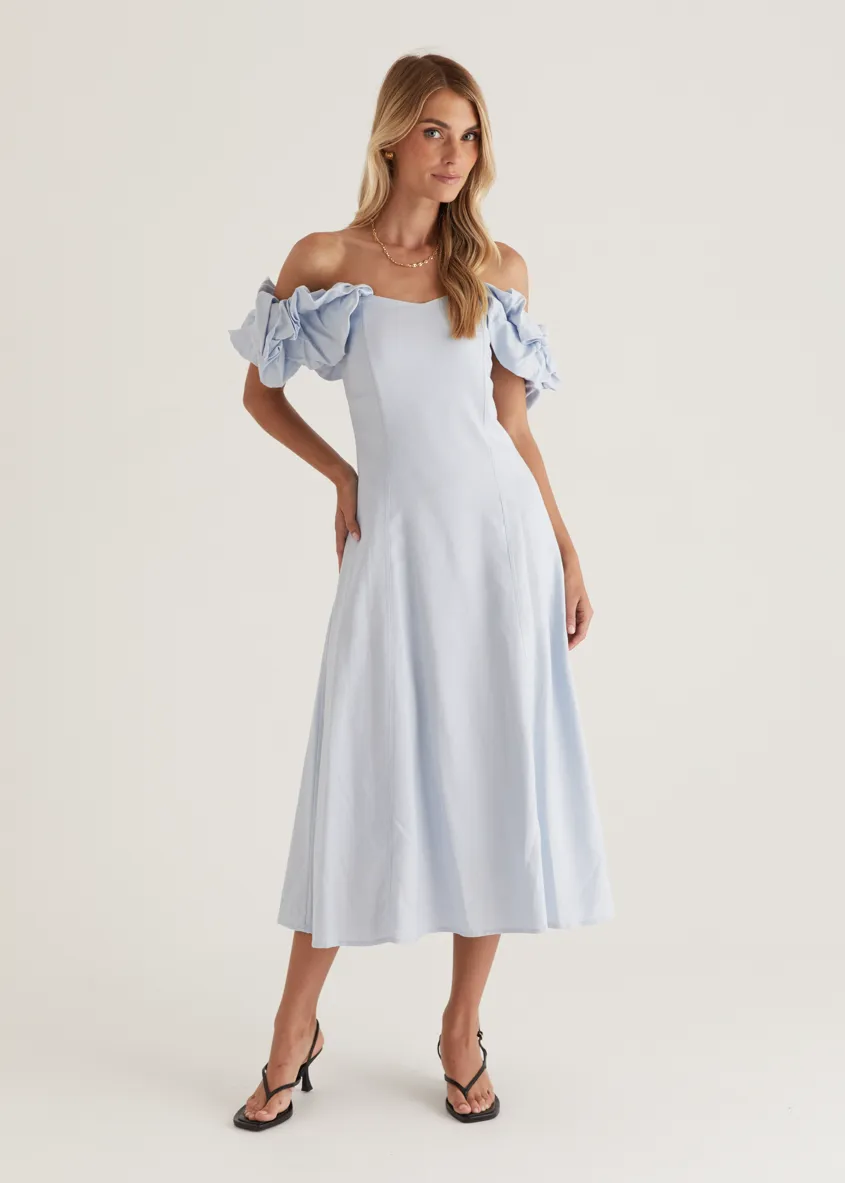 Celtic Midi Dress - Powder Blue
