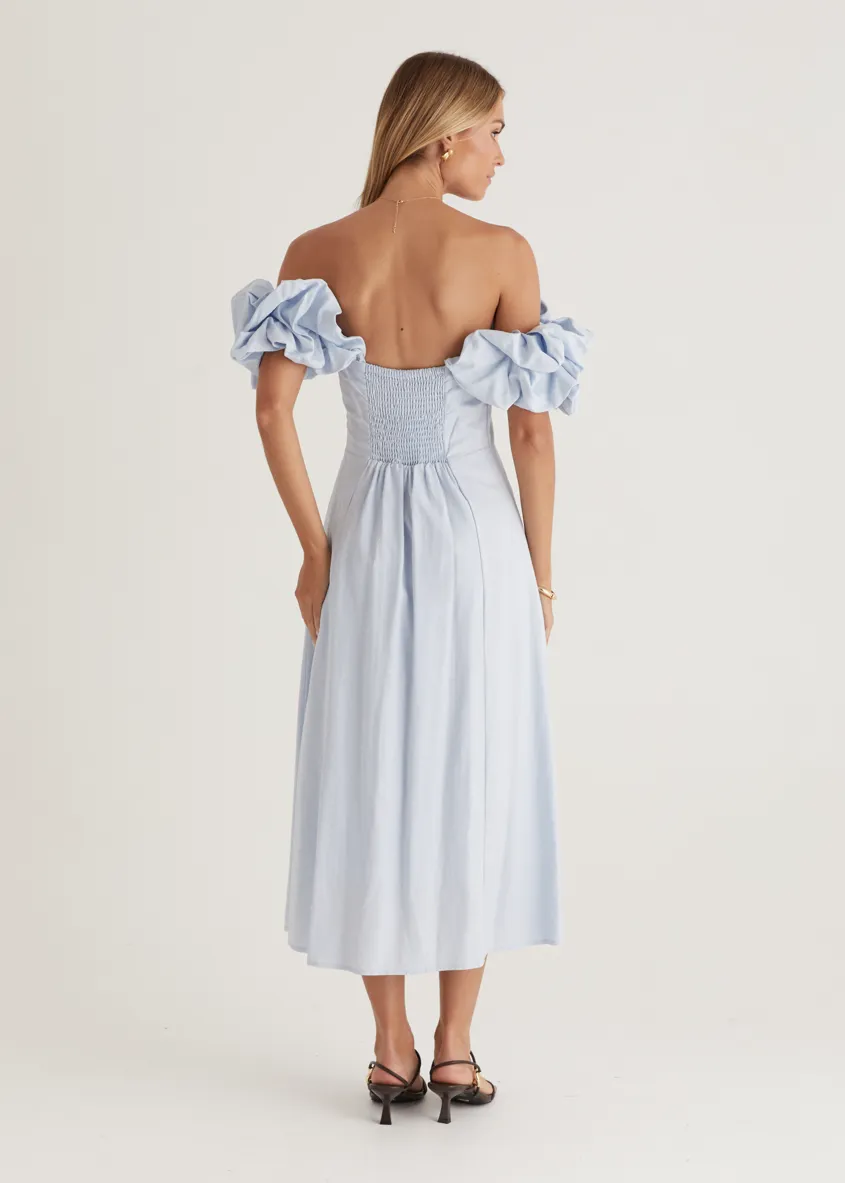 Celtic Midi Dress - Powder Blue