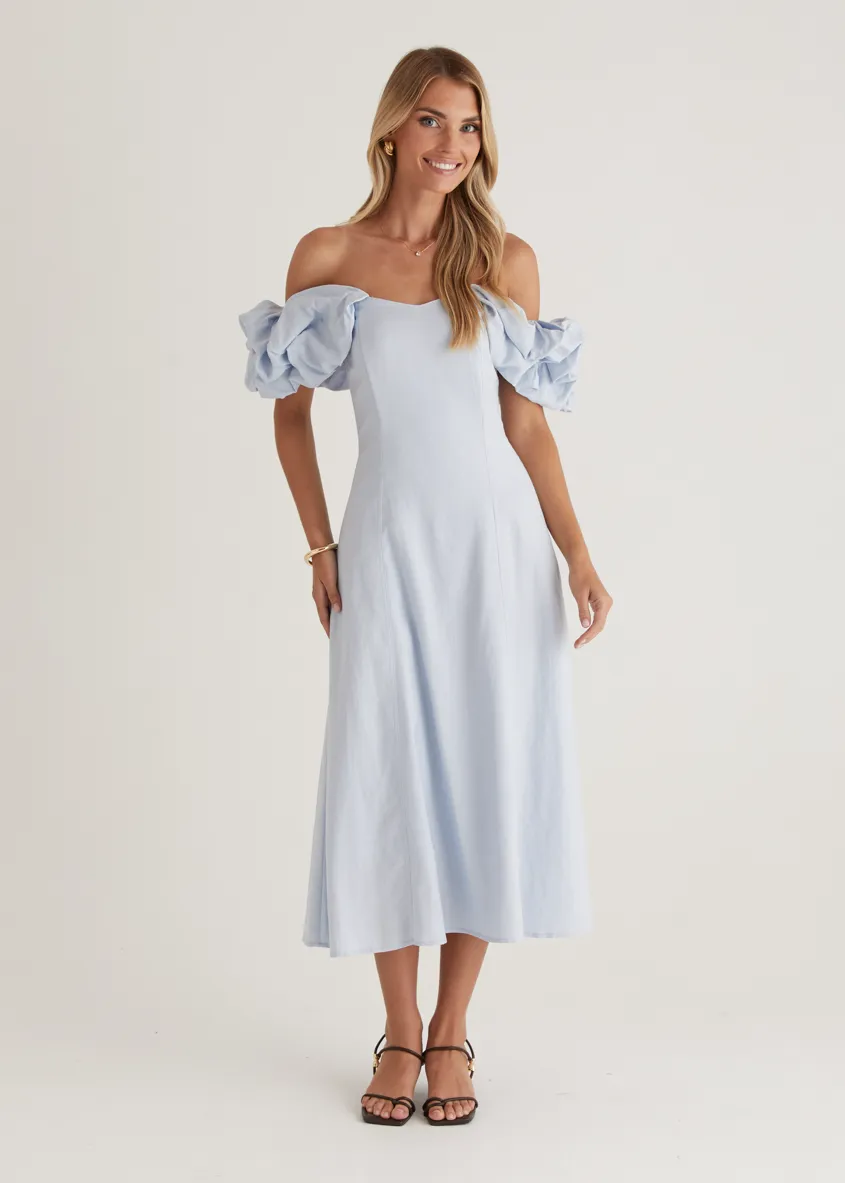 Celtic Midi Dress - Powder Blue