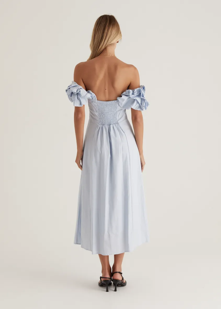 Celtic Midi Dress - Powder Blue