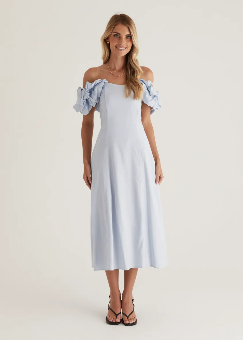 Celtic Midi Dress - Powder Blue