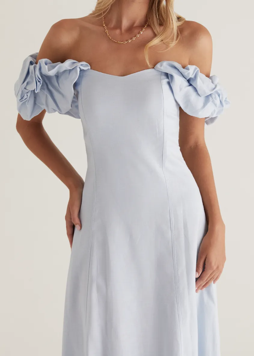Celtic Midi Dress - Powder Blue
