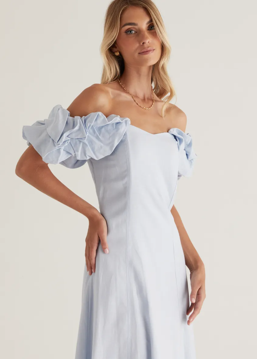 Celtic Midi Dress - Powder Blue