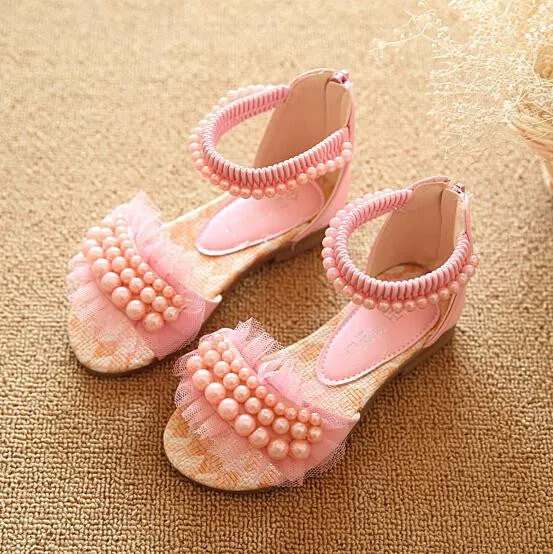 children sandals girls sandals summer fashion kids sandlas cute pearl design princess shoes girls shoes